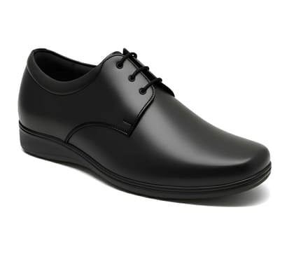 WUGO::Latest Premium Men Formal Shoes | Classic Black Derby Lace-Up Office Wear Footwear | Stylish Comfortable Business Shoes with Durable Sole for Men’s & Boys