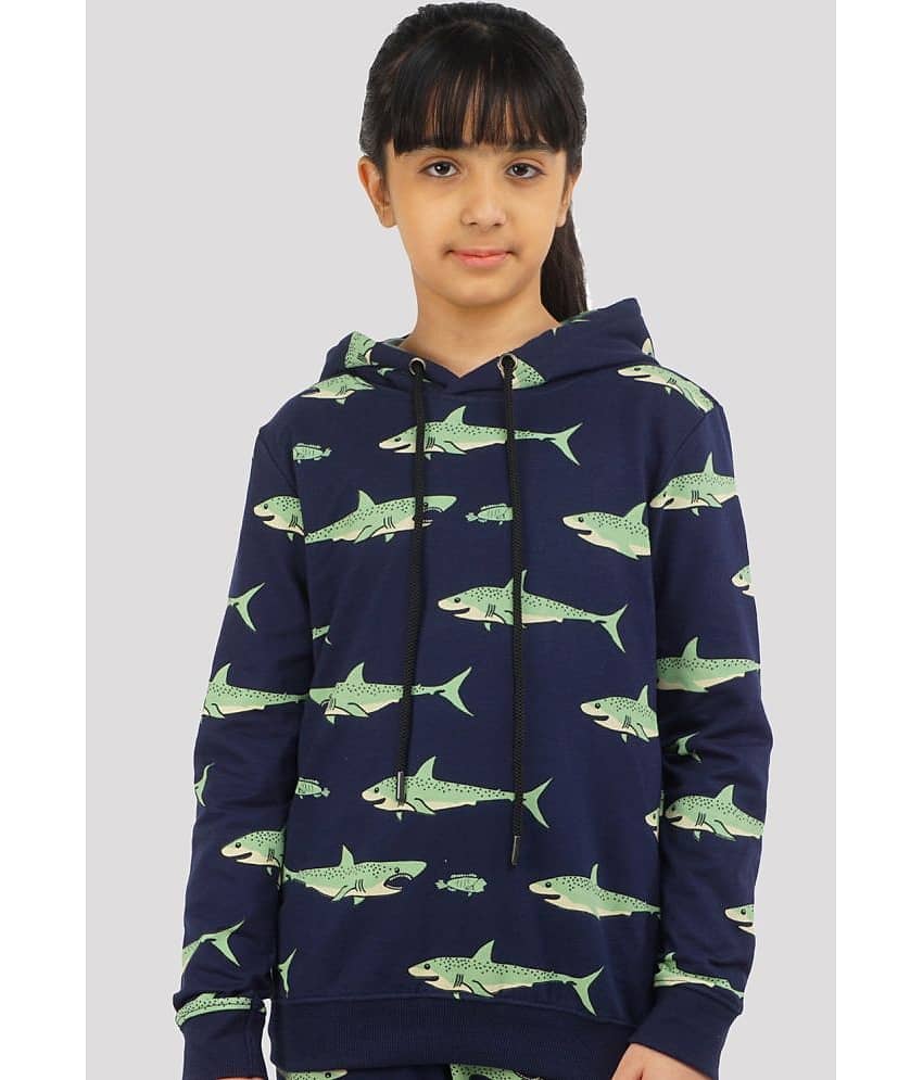 Ariel Single Girls 100% Cotton Sweatshirt ( Royal Blue )