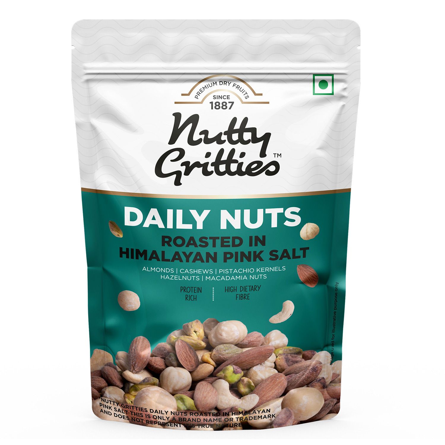 Nutty Gritties Daily Nuts with 5 Exotic Nuts, 200 gm