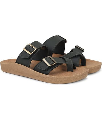 Aqualite Black Men's Slide Flip Flop