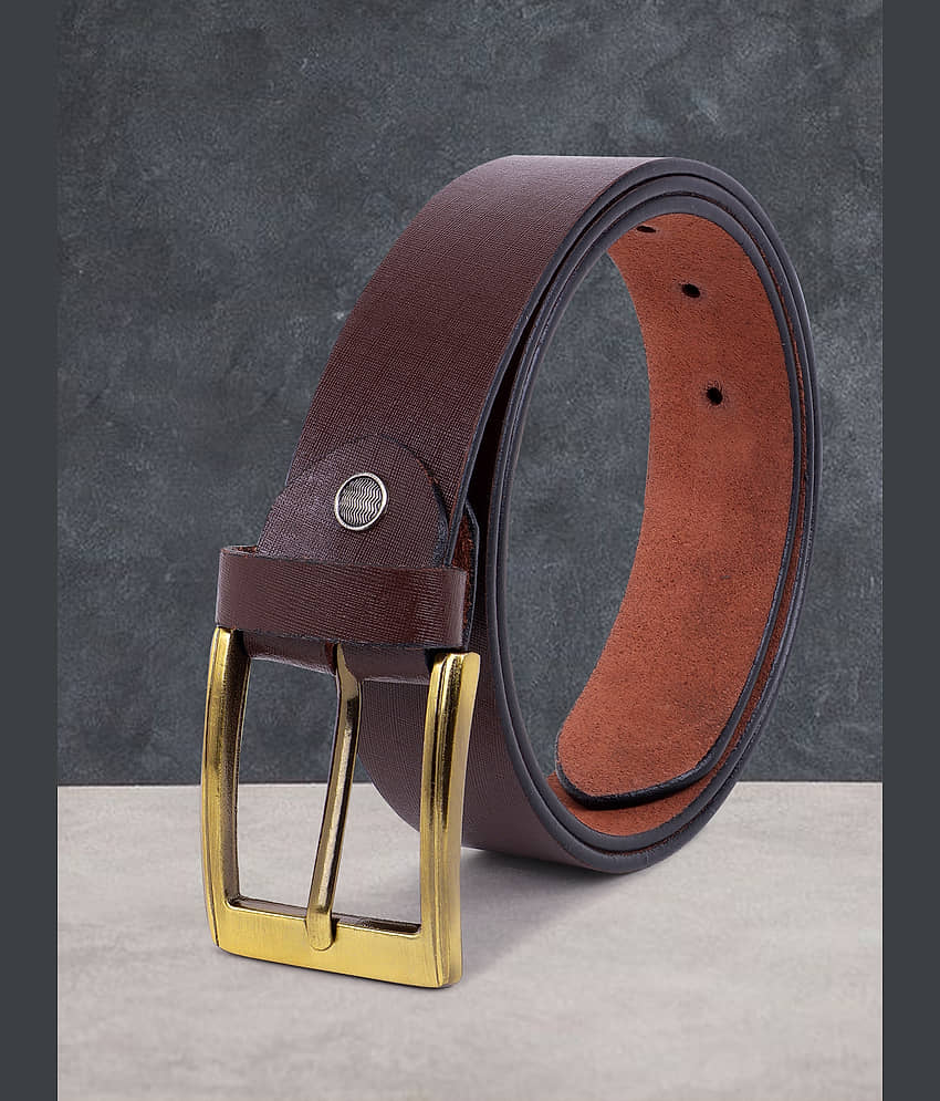 WARCKS - Brown 100% Leather Men's Formal Belt ( Pack of 1 )