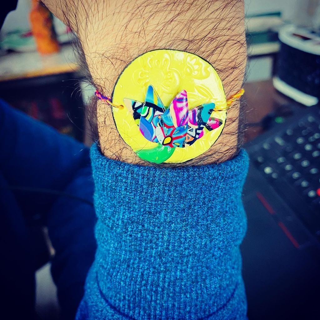 Lotus Clay Rakhi - 1 piece