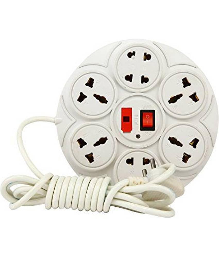 Om Sai Estore 8 Socket Extension Board