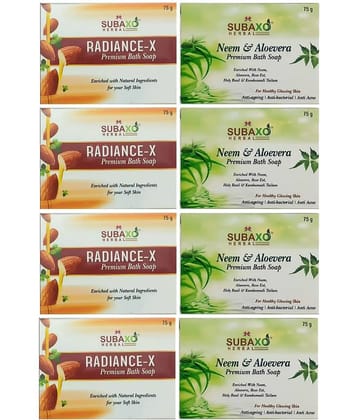 Subaxo - Antibacterial Soap for All Skin Type ( Pack of 8 )