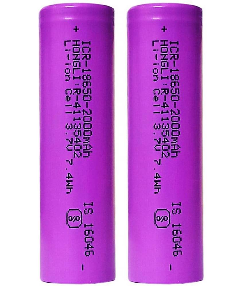 A Grade 18650 Li-ion 2000mAh Rechargeable Battery (PACK OF 2)