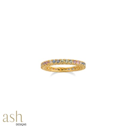 Multi-Sapphire Stack Ring-Pastel colours US 9