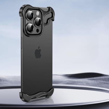 iPhone 14 Series Frame Luxury Bumper Case-iPhone 14 / Black