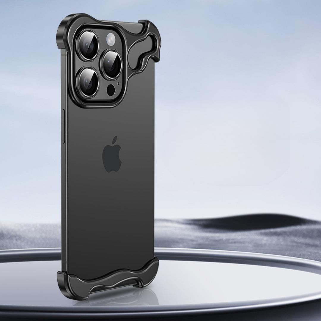 iPhone 14 Series Frame Luxury Bumper Case-iPhone 14 / Black