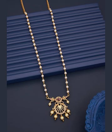 ROFARWORD Gold Brass Necklace ( Pack of 1 )