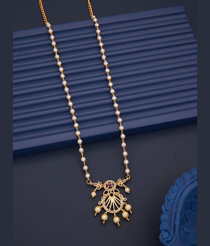 ROFARWORD Gold Brass Necklace ( Pack of 1 )