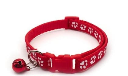 Fancy Printed Collar 10mm (Red)