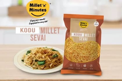 MilletnMinutes Kodo Millet Sevai (Vermicelli) – Gluten-Free & High-Fiber Traditional Millet Noodles 180g Pack