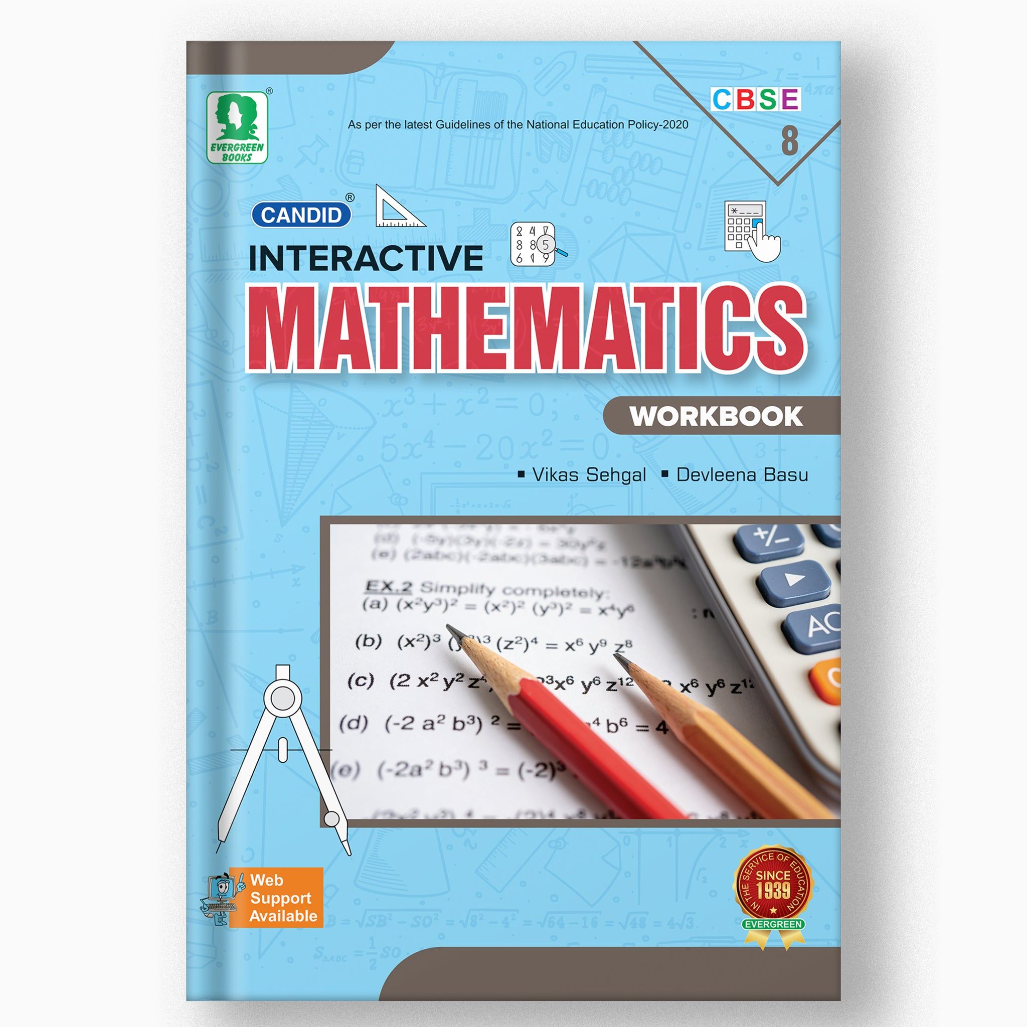 Candid Interactive Mathematics With Workbook - 8-Grade 08 / Mathematics