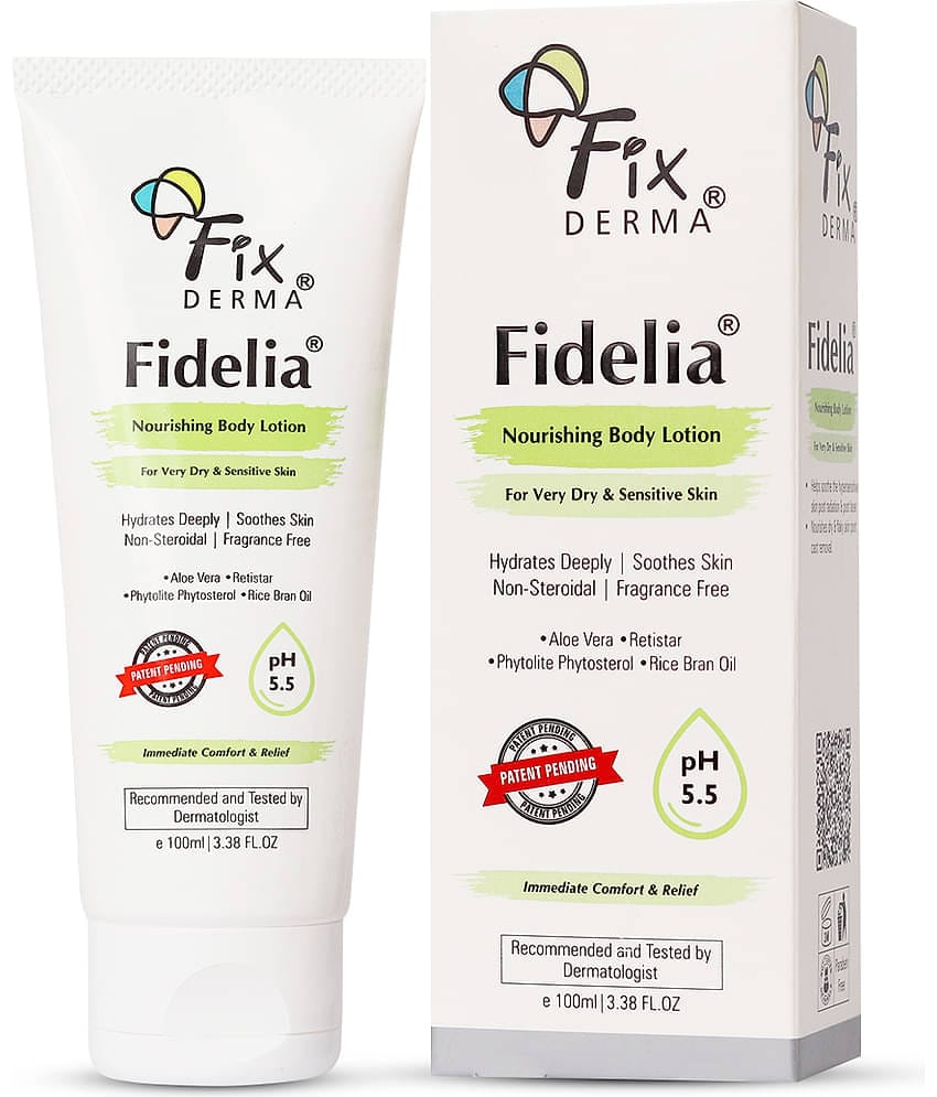 Fixderma Fidelia Nourishing Body Lotion For Dry Skin, Moisturizer for Face 100 ml, (Pack of 1)