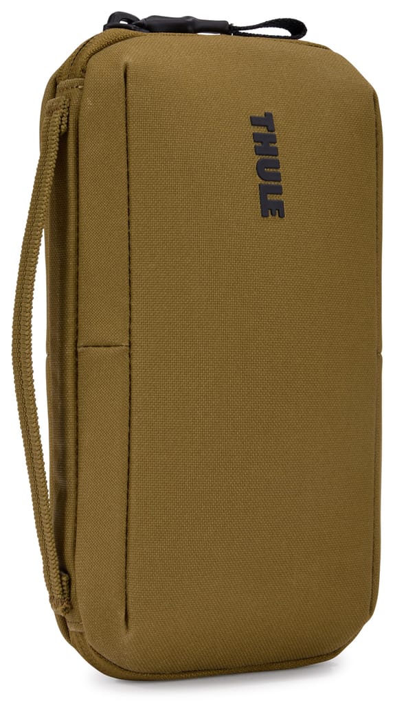 Thule Aion Travel Organizer - 2-in-1 Pouch Includes Travel Wallet and Electronics Bag - RFID Blocking Zipper Pouch - Internal Pockets to Stay Organized - 100% Recycled Waxed PFC-Free Fabric