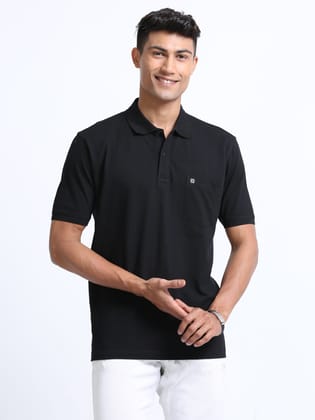 Coral Black Colour T-shirt - 7001 BUY 2 GET 1 FREE-M
