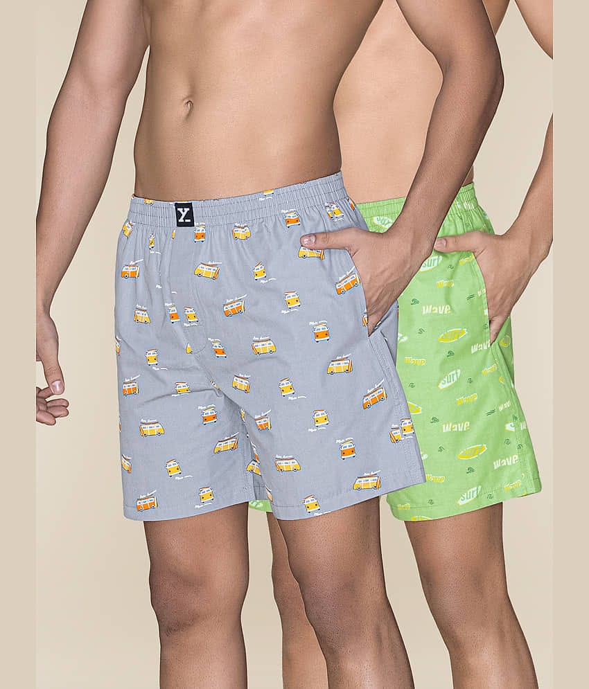 XYXX Pack of 2 Cotton Men's Boxer- ( Multi )