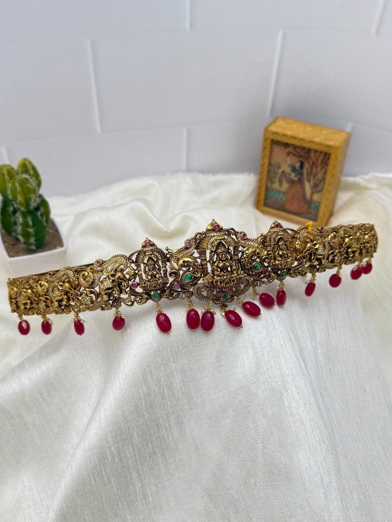 Antique Vaddanam Reversible Kamarbandh 6830-24 to 44 adjustable