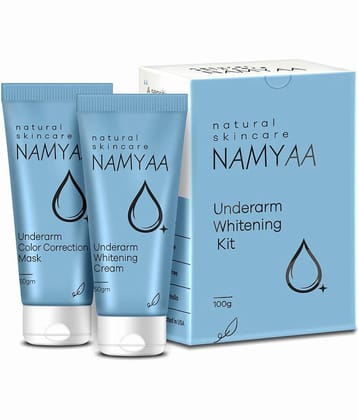 Namyaa Underarm Whitening Cream for Dark Underarm/Uneven Tone With Vitamin C and Charcoal Extracts 100g, Pack of 2