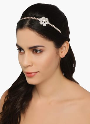 Gold-Plated Sparkling Rhinestones Hairband
