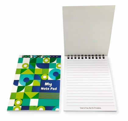 Ruled Laminated Cover Office Notepad, 30 Pages, (Size: 5.8 x 4 inch) -  10