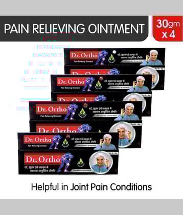 Dr.Ortho Ayurvedic Pain Relieving Ointment - 30 G (Pack Of 4)