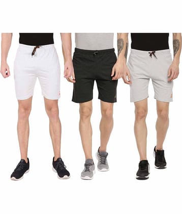 Ardeur - Cotton Blend Multi Men's Shorts ( Pack of 3 )
