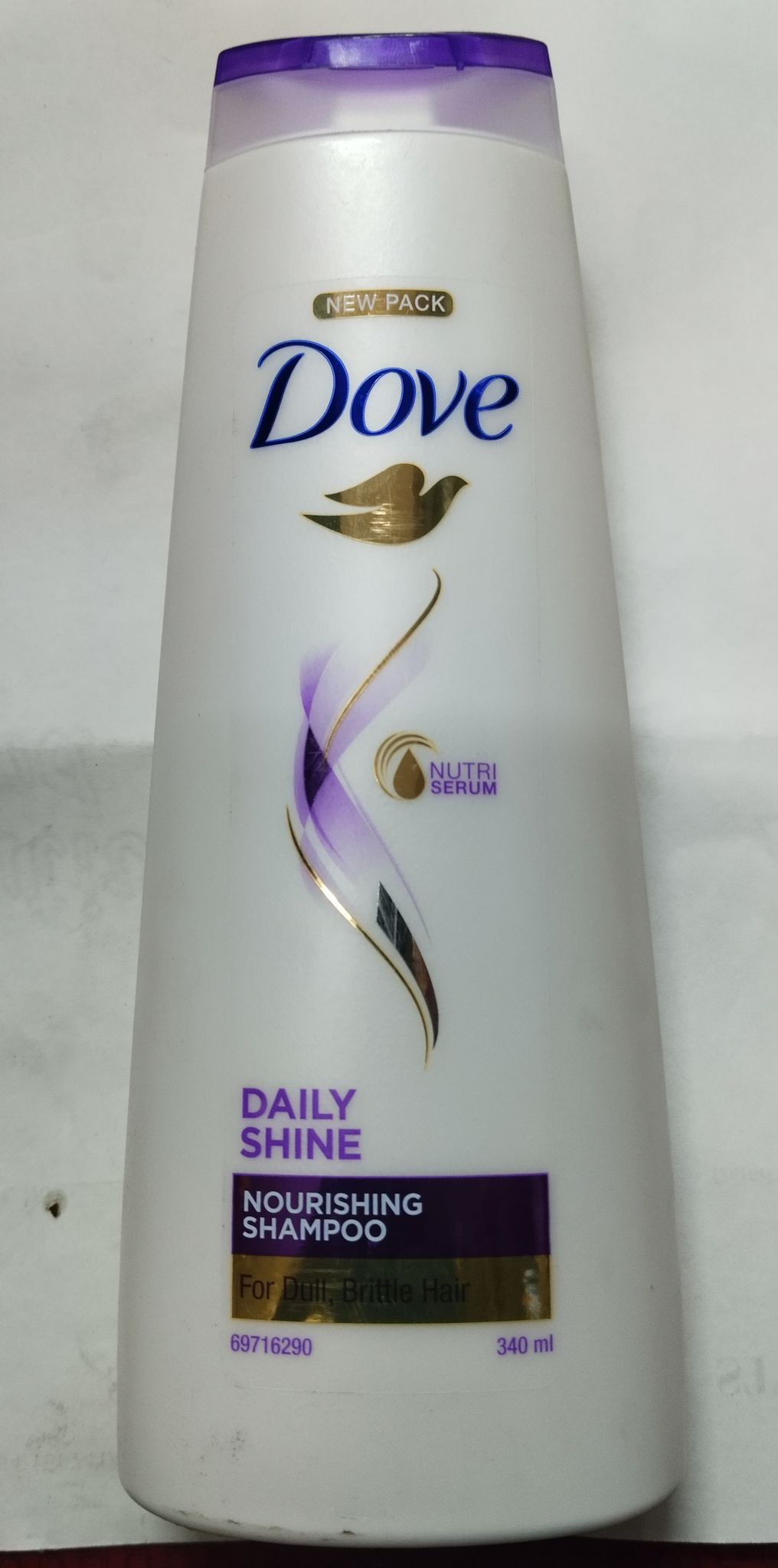 Dove daily shine nourishing shampoo 340 ml