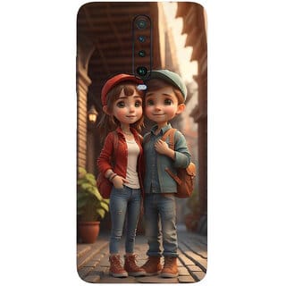 Yug Emporium Poco X2 Mobile Skin Sticker ( 3D Bestfriend Couple Theme STICKERS) (Mobile Back Cover, Multicolor)