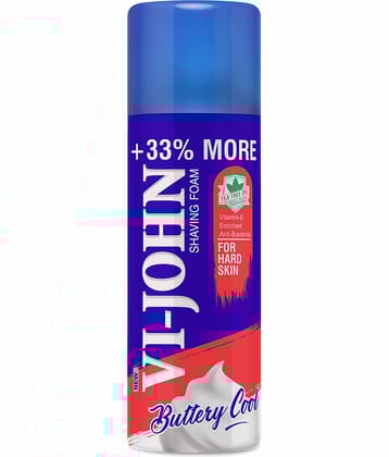 VI-JOHN Hard Skin Shaving Foam Enriched With Vitamin E & ea Tree Oil 400g Pack of 1