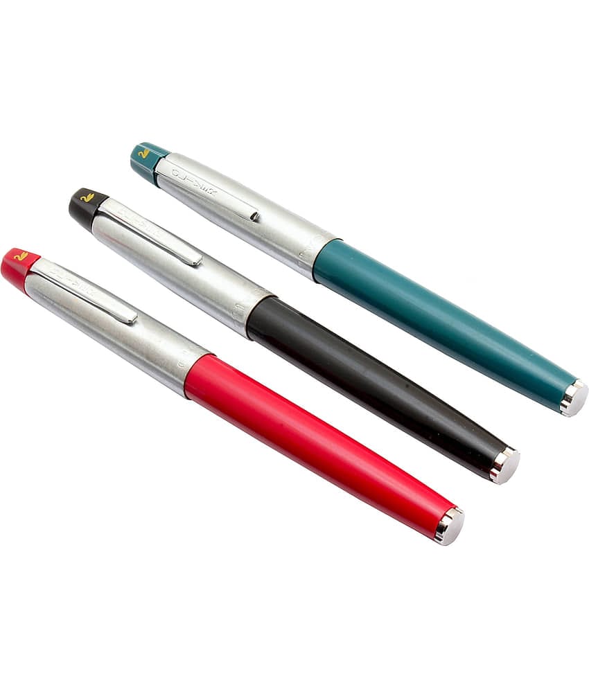 Srpc Set Of 3 Oliver 36HS Eyedropper Fountain Pen With Chrome Metal Cap
