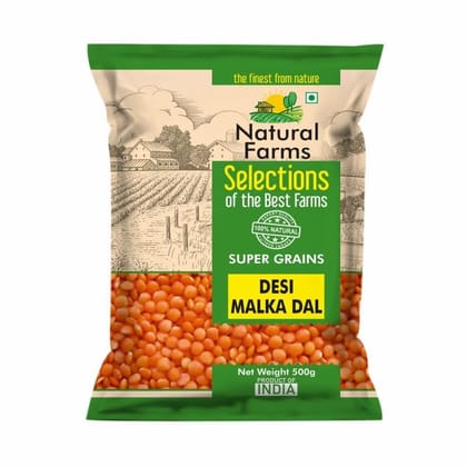 Natural Farms Masoor/Malka 500 g