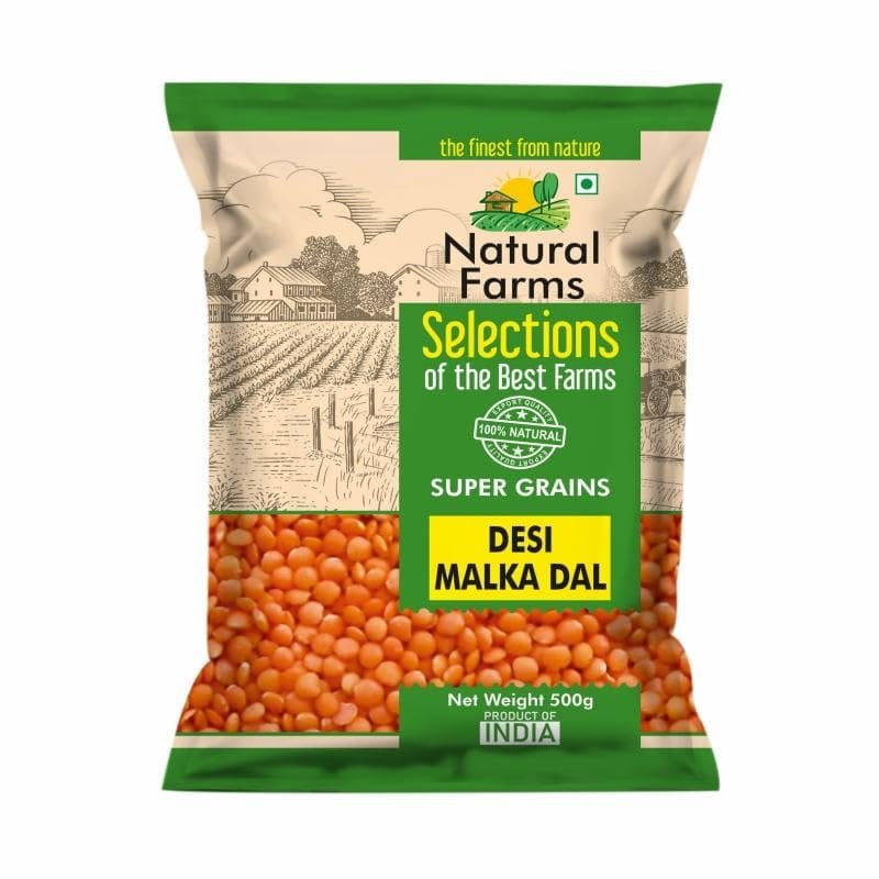Natural Farms Masoor/Malka 500 g
