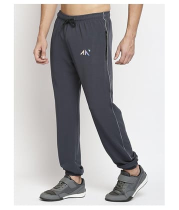 Aesthetic Nation Stone Grey Polyester Trackpants - S