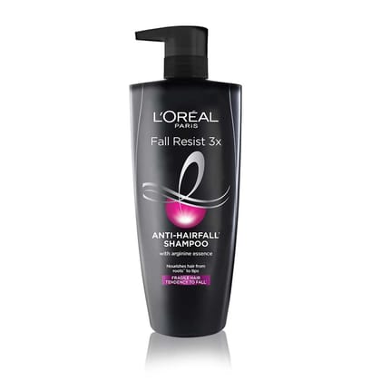 L'Oreal Paris Anti-Hair Fall Shampoo, Reinforcing & Nourishing for Hair Growth, For Thinning & Hair Loss, With Arginine Essence and Salicylic Acid, Fall Resist 3X, 650 ml L'Oreal Paris Anti-Hair Fall Shampoo, Reinforcing & Nourishing for Hair Growth, For Thinning & Hair Loss, With Arginine Essence and Salicylic Acid, Fall Resist 3X, 650 ml