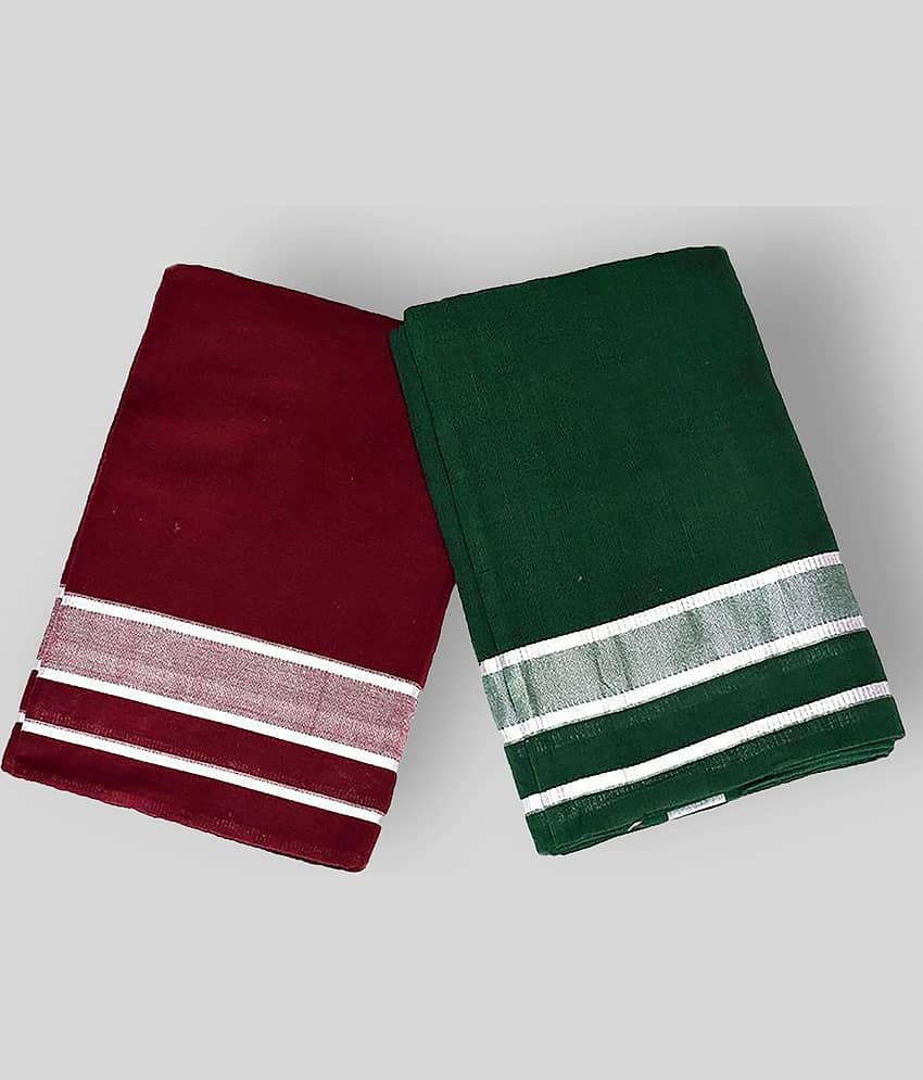 Feather Green Multi Dhoti