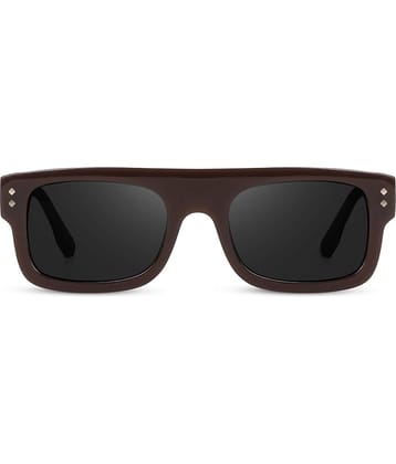 Peter Jones Brown Square Sunglasses ( Pack of 1 )