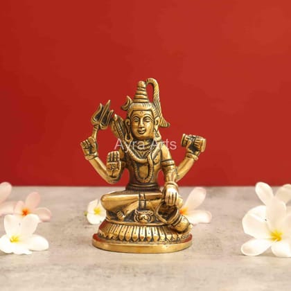 Brass Lord's Shiva Idol - 5 Inch Height