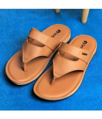 Inblu Black Men's Leather Slipper