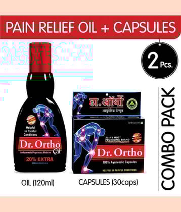 Dr.Ortho Pain Relief Oil 120Ml+ Capsule 30 (Combo Pack)