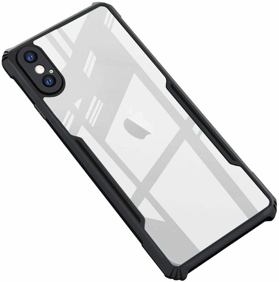 PLUGTECH Slim Shockproof Case | Matte Black Soft | Drop Protection | Precise Cutouts | Premium Mobile Cover for Apple iPhone XS Max