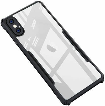 PLUGTECH Slim Shockproof Case | Matte Black Soft | Drop Protection | Precise Cutouts | Premium Mobile Cover for Apple iPhone XS Max
