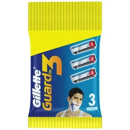 Gillette Guard 3 Catridge Blades, 3 Pcs
