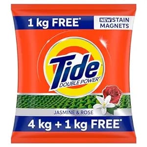 Tide Double Power Jasmine & Rose Detergent Powder 5kg