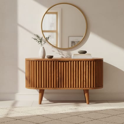 Solid Wood Storage Sideboard Cabinet