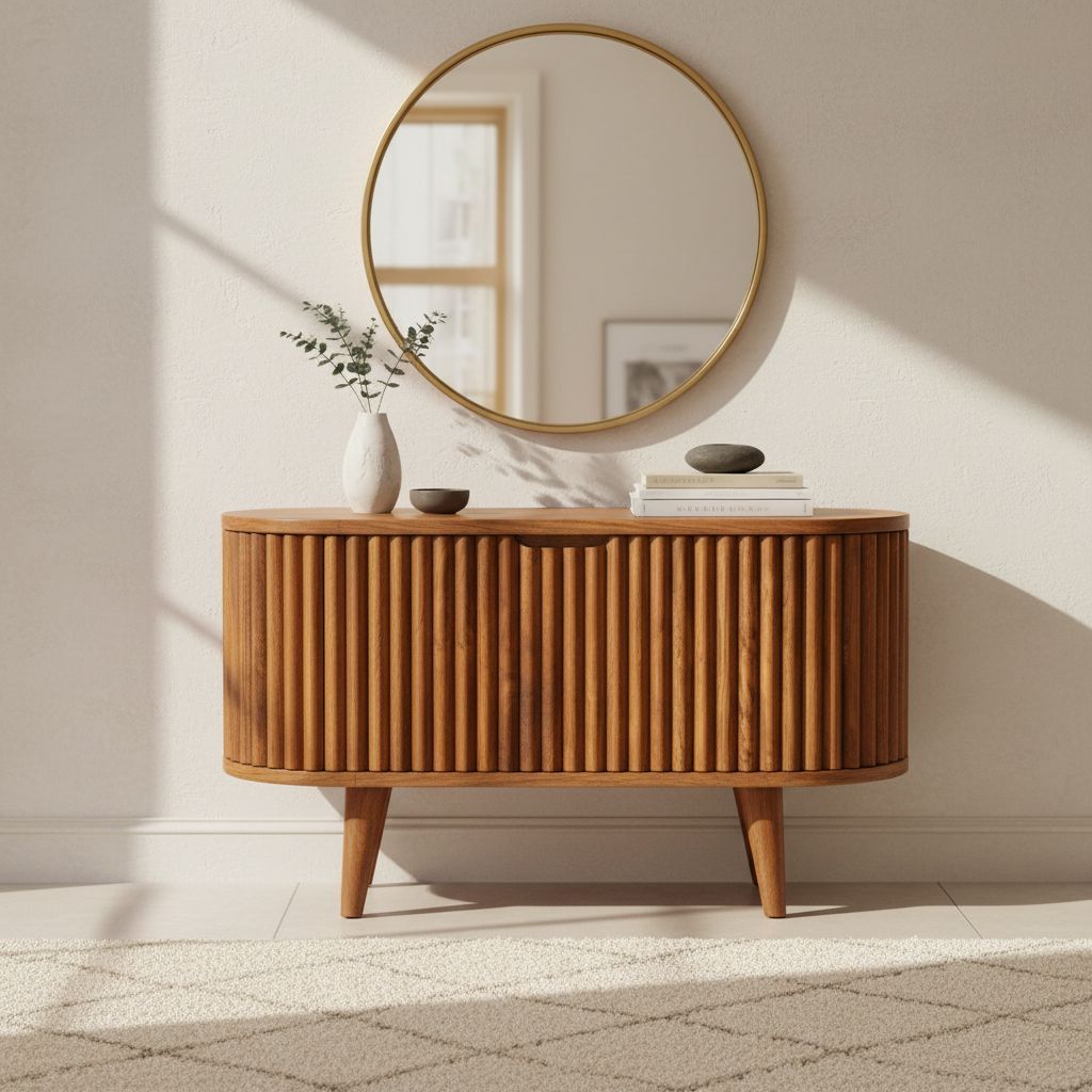 Solid Wood Storage Sideboard Cabinet