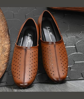 John Karsun Tan Men's Slip on