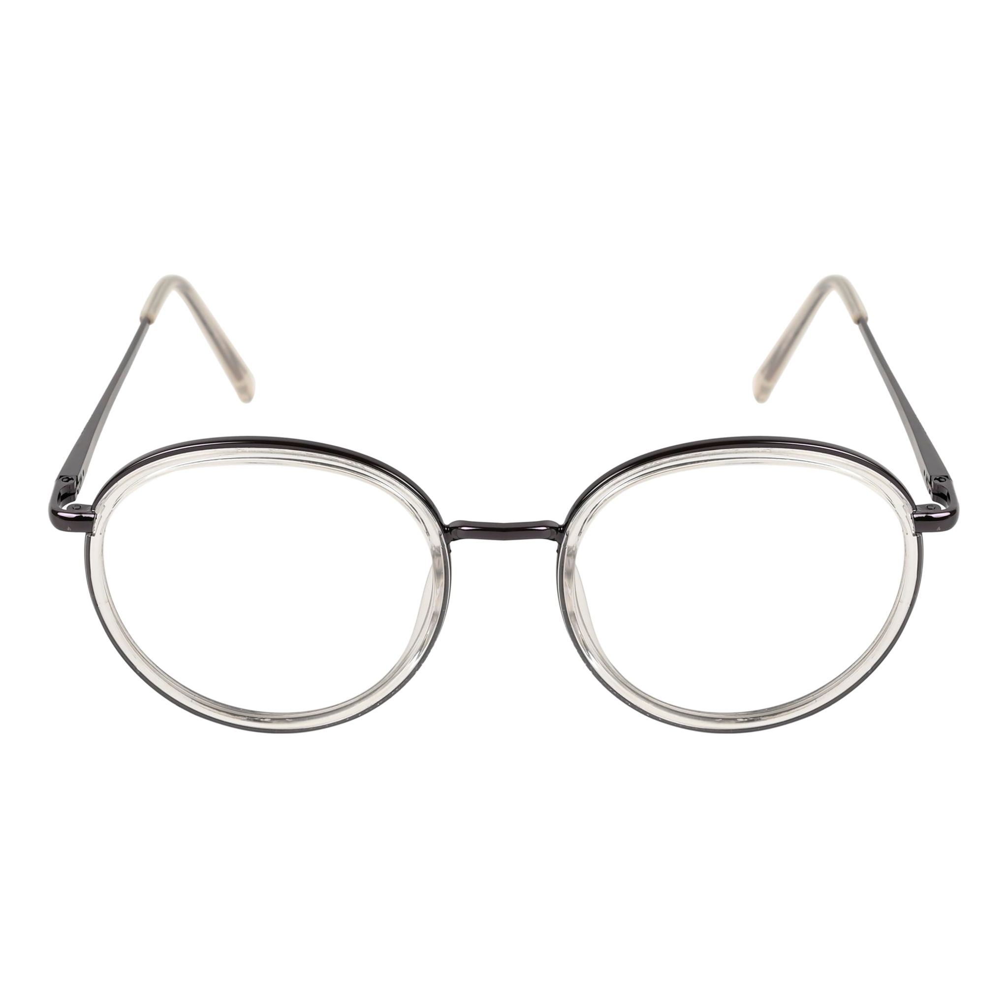 TERRY & CO Zero Power Blue Cut Eyeglasses | Metal Frame | Medium Size | Anti-Reflective, UV Protection, Lightweight | Spring Hinges | Unisex