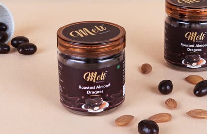 Roasted Almond Dragees, 100 gm | Melt Chocolates