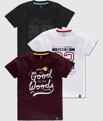 CODEZ Pack of 1 Boys Cotton T-Shirt ( Multicolor )